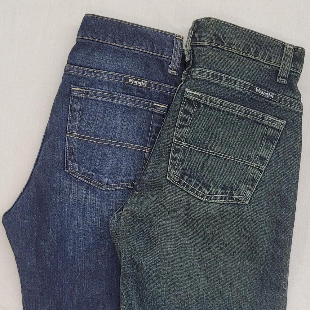 Wrangler Youth Jeans Bundle – Size 14 Slim & Slim Straight (NWT) - Picture 3 of 4
